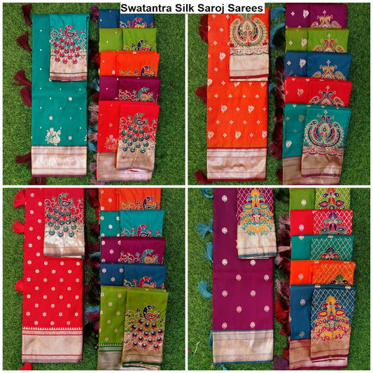 Swatantra Silk Saroj Sarees Wholesale Rate