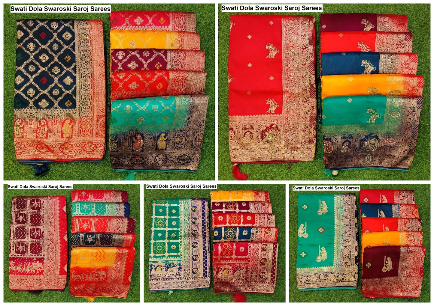 Swati Dola Swaroski Saroj Sarees Manufacturer