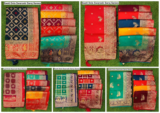Swati Dola Swaroski Saroj Sarees Manufacturer