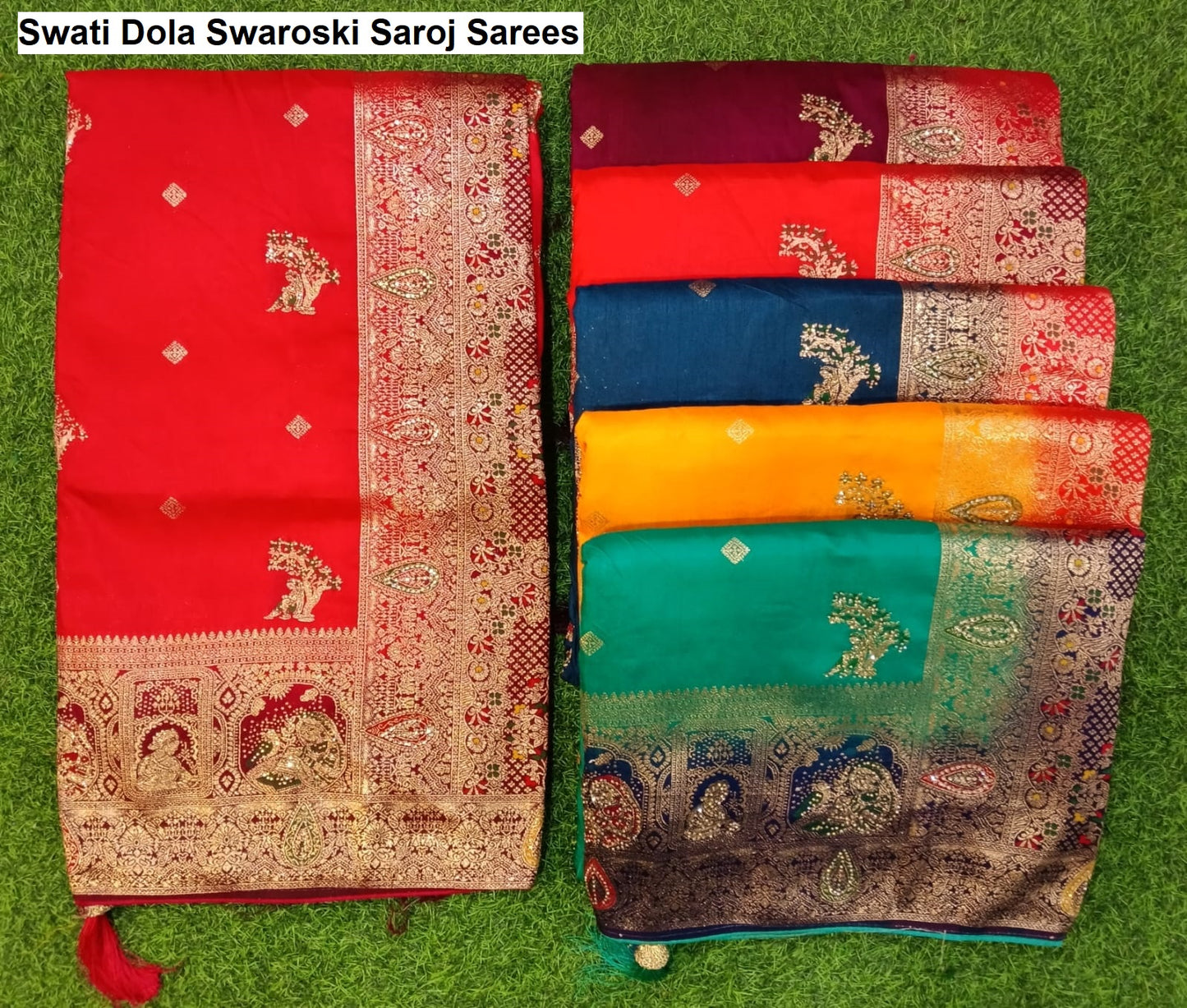 Swati Dola Swaroski Saroj Sarees Manufacturer