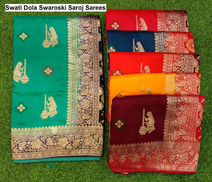 Swati Dola Swaroski Saroj Sarees Manufacturer