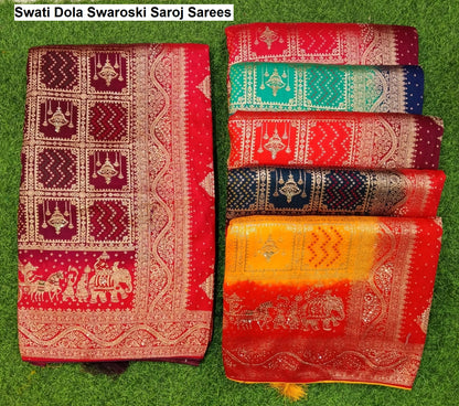 Swati Dola Swaroski Saroj Sarees Manufacturer