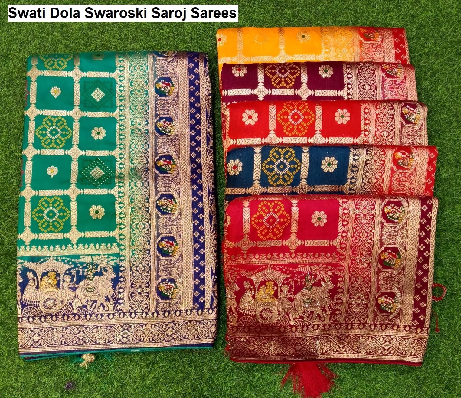 Swati Dola Swaroski Saroj Sarees Manufacturer