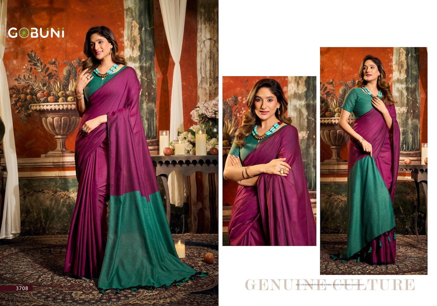 Swati Gobuni Cotton Sarees Supplier Ahmedabad