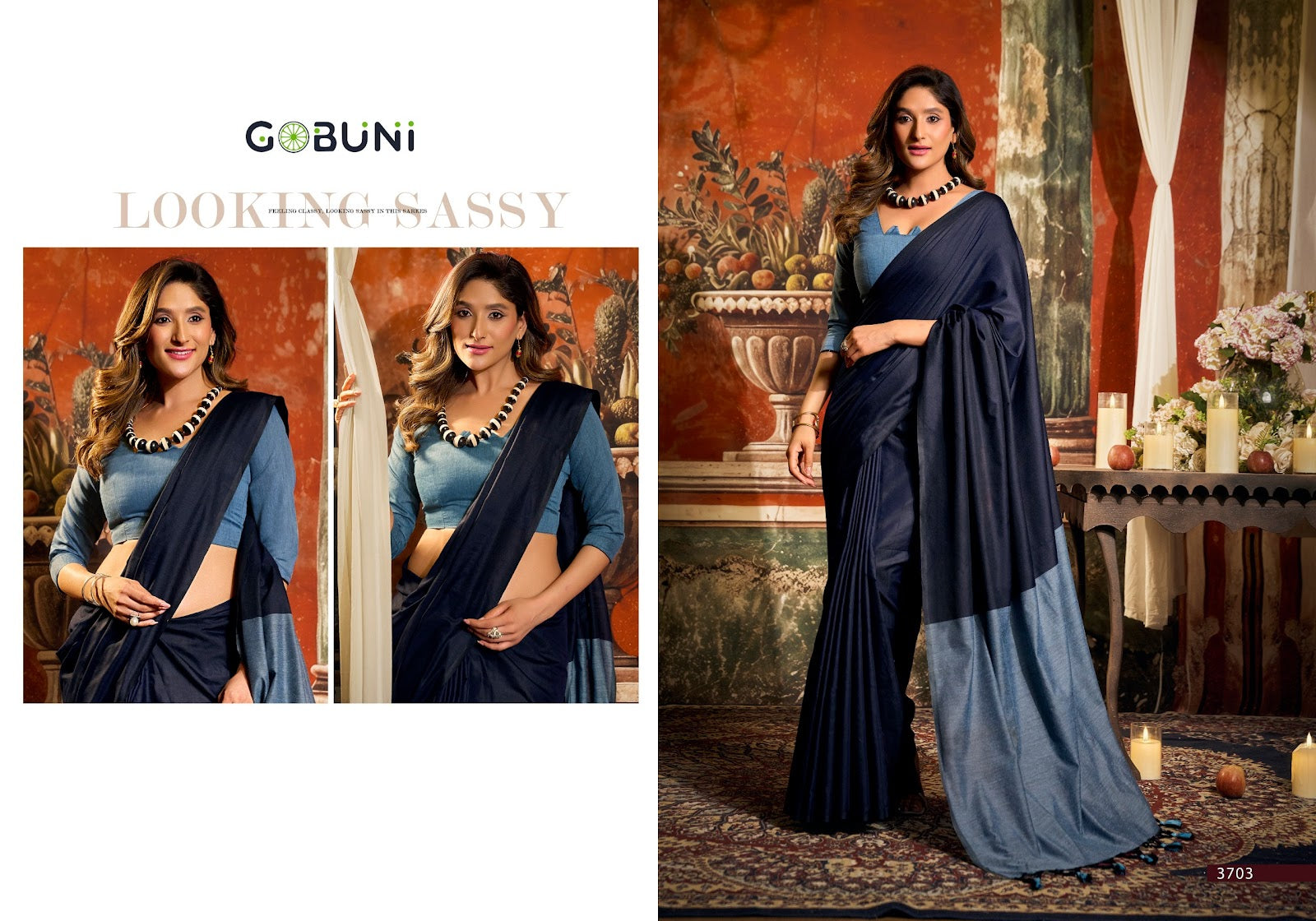 Swati Gobuni Cotton Sarees Supplier Ahmedabad