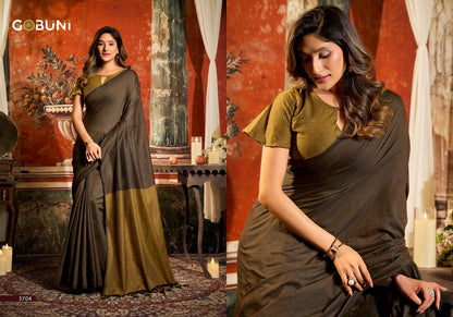 Swati Gobuni Cotton Sarees Supplier Ahmedabad