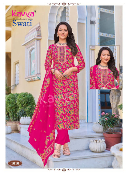 Swati Vol 1 Kavya Chanderi Modal Readymade Pant Style Suits Manufacturer Ahmedabad