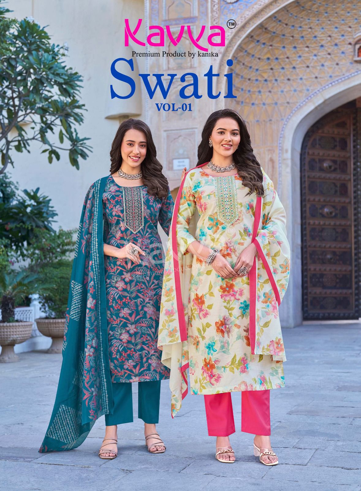Swati Vol 1 Kavya Chanderi Modal Readymade Pant Style Suits Manufacturer Ahmedabad