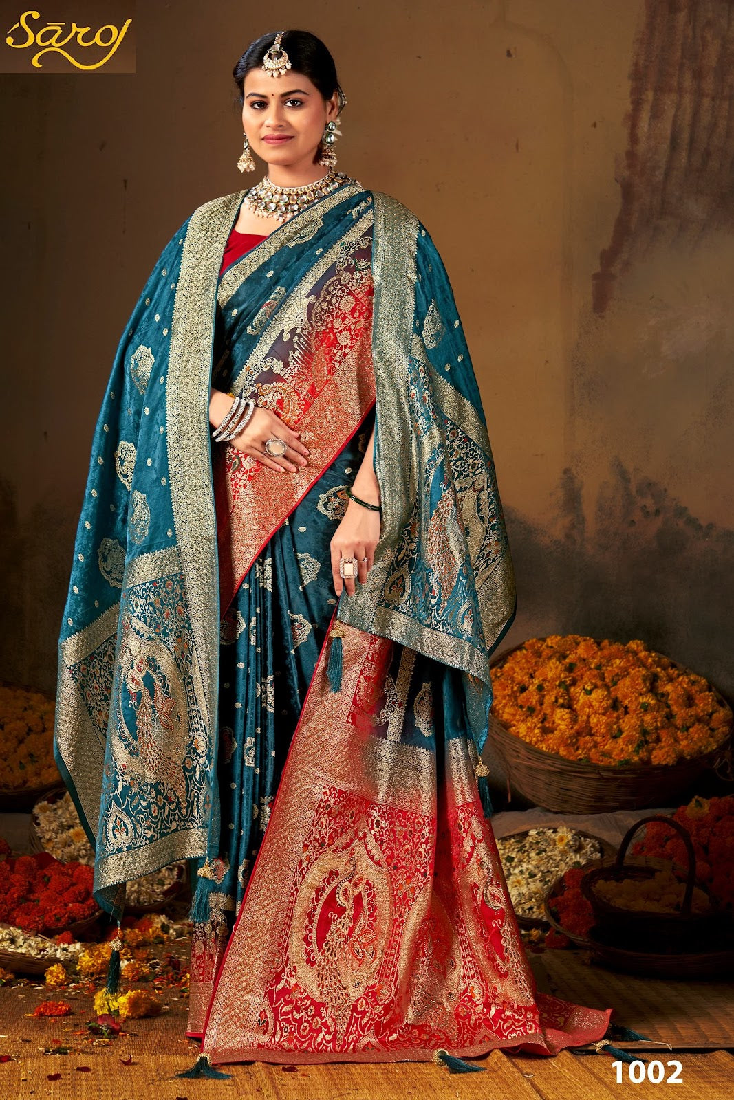 Swayamvar Satin Saroski Vol 3 Saroj Sarees Exporter Gujarat