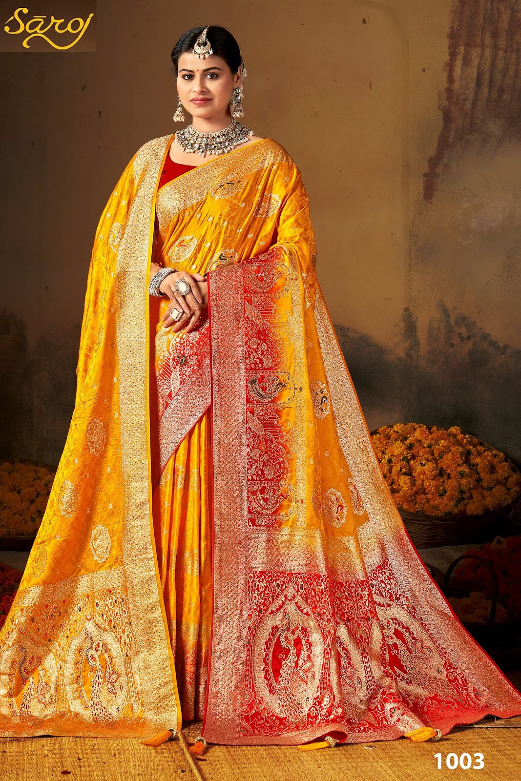 Swayamvar Satin Saroski Vol 3 Saroj Sarees Exporter Gujarat