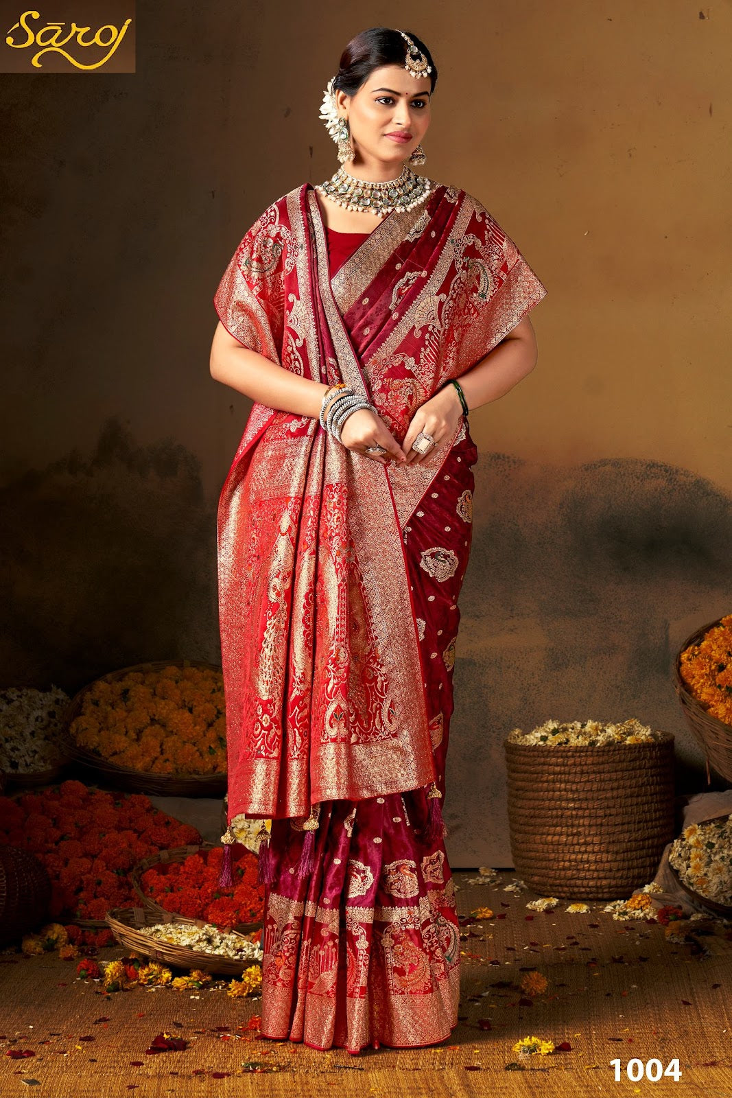 Swayamvar Satin Saroski Vol 3 Saroj Sarees Exporter Gujarat