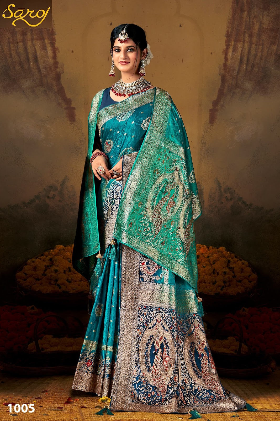 Swayamvar Satin Saroski Vol 3 Saroj Sarees Exporter Gujarat