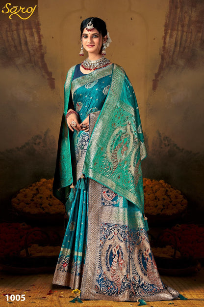 Swayamvar Satin Saroski Vol 3 Saroj Sarees Exporter Gujarat