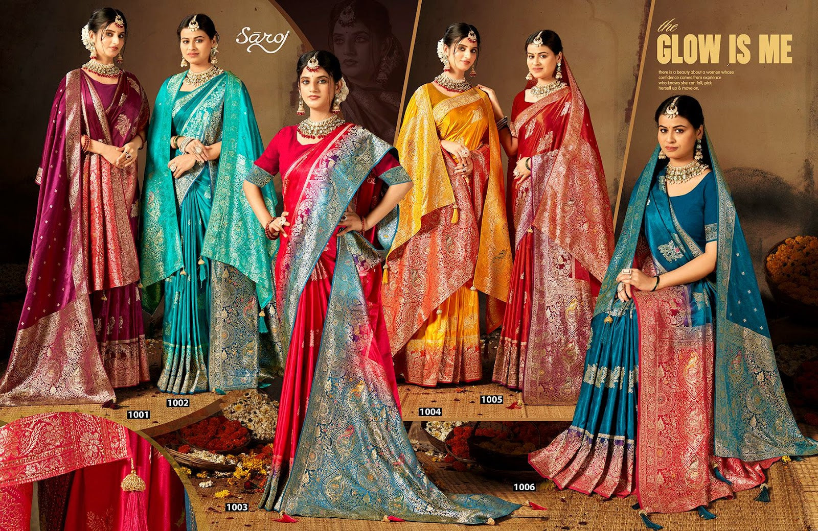 Swayamvar Satin Saroski Vol 4 Saroj Sarees Wholesaler Gujarat