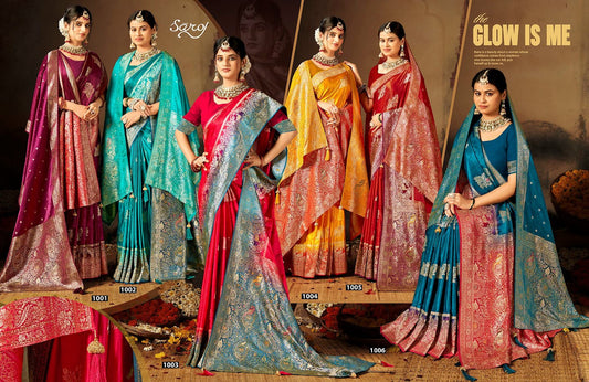 Swayamvar Satin Saroski Vol 4 Saroj Sarees Wholesaler Gujarat