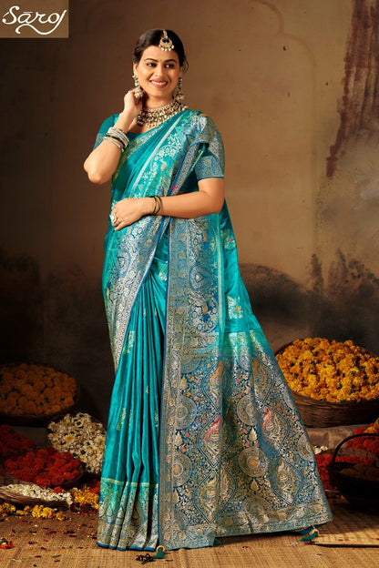 Swayamvar Satin Saroski Vol 4 Saroj Sarees Wholesaler Gujarat