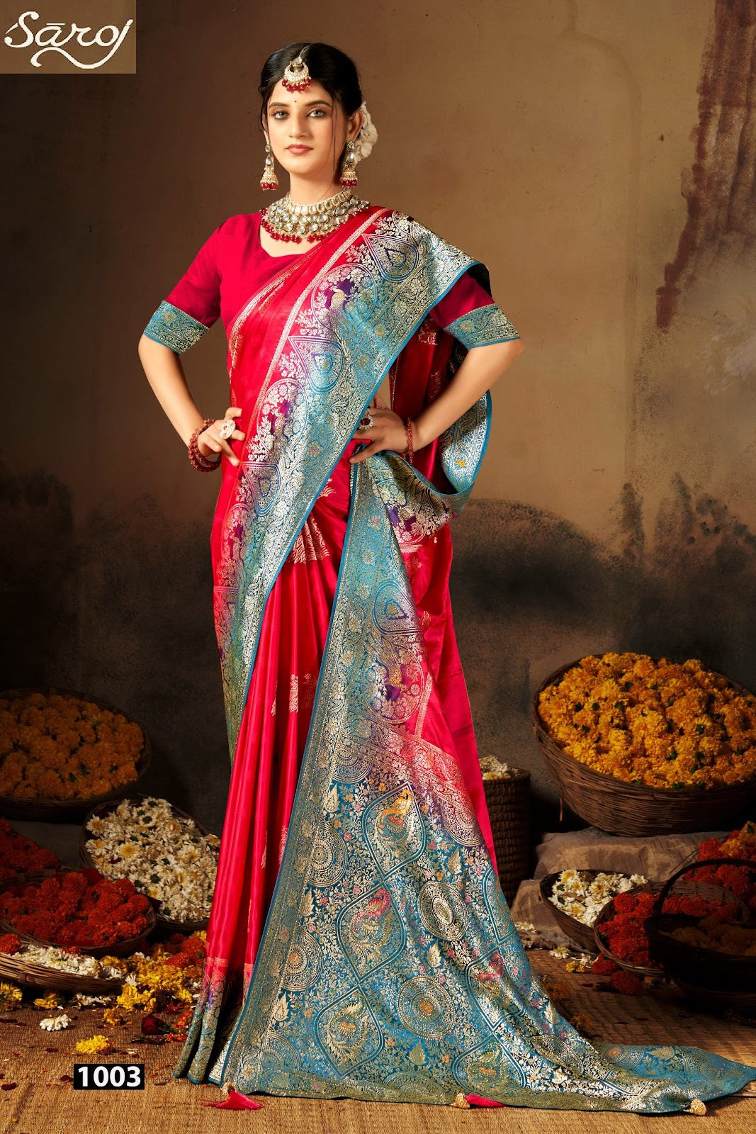Swayamvar Satin Saroski Vol 4 Saroj Sarees Wholesaler Gujarat