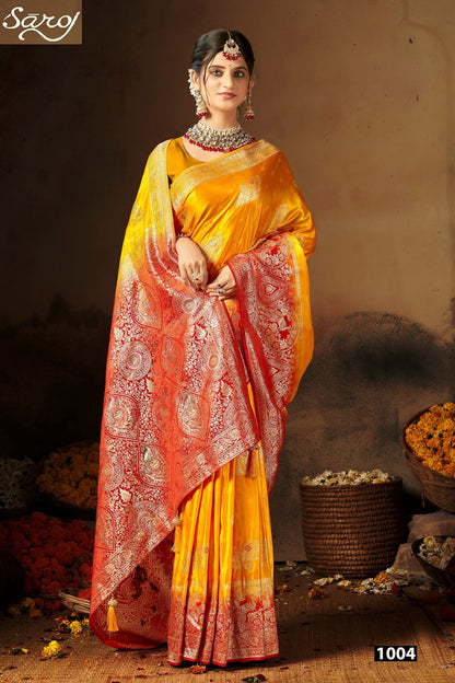 Swayamvar Satin Saroski Vol 4 Saroj Sarees Wholesaler Gujarat