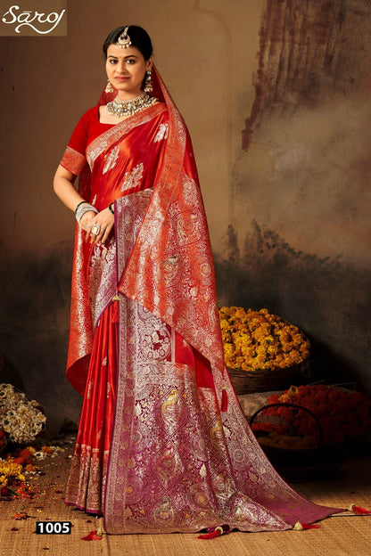 Swayamvar Satin Saroski Vol 4 Saroj Sarees Wholesaler Gujarat