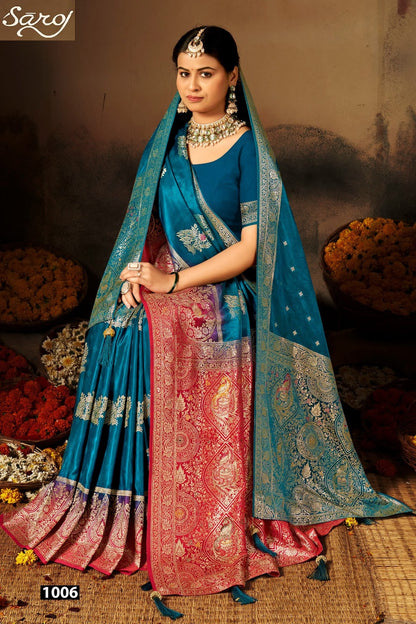 Swayamvar Satin Saroski Vol 4 Saroj Sarees Wholesaler Gujarat