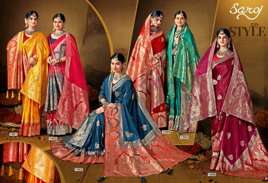 Swayamvar Satin Saroski Vol 5 Saroj Sarees Wholesale