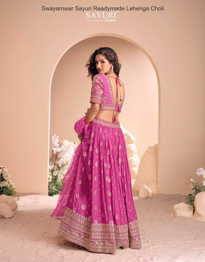 Swayamwar Sayuri Jacquard Silk Readymade Lehenga Choli Wholesale Price