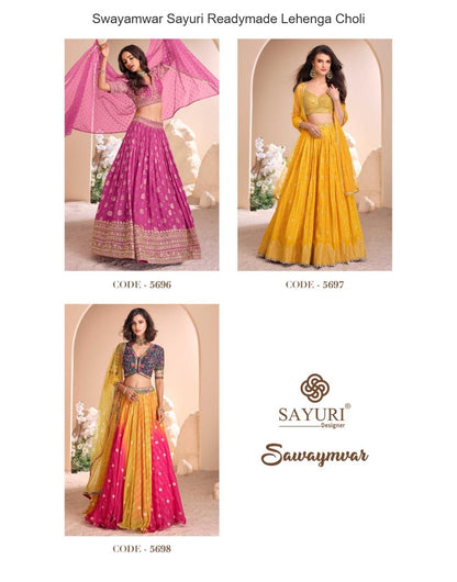 Swayamwar Sayuri Jacquard Silk Readymade Lehenga Choli Wholesale Price
