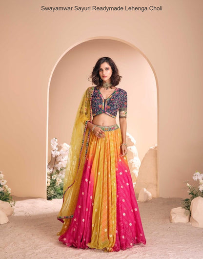 Swayamwar Sayuri Jacquard Silk Readymade Lehenga Choli Wholesale Price