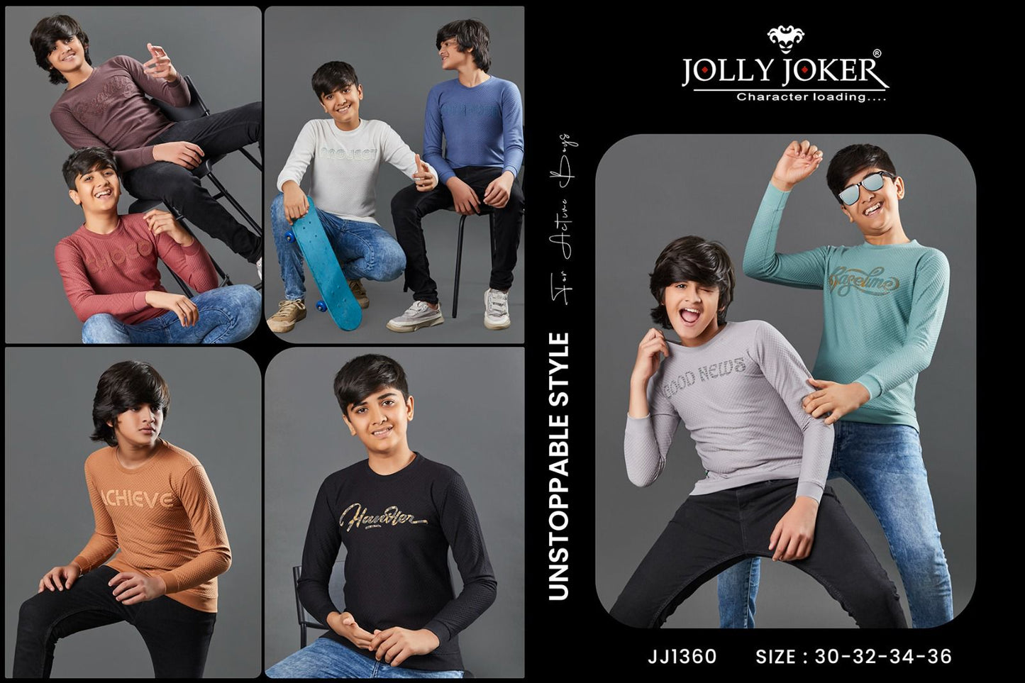 Sweatshirt Jj 1360 Jolly Joker Knit Boys Tshirt Wholesaler