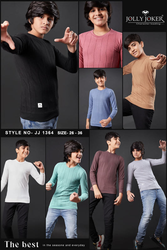 Sweatshirt Jj 1364 Jolly Joker Jacquard Boys Tshirt Supplier Ahmedabad