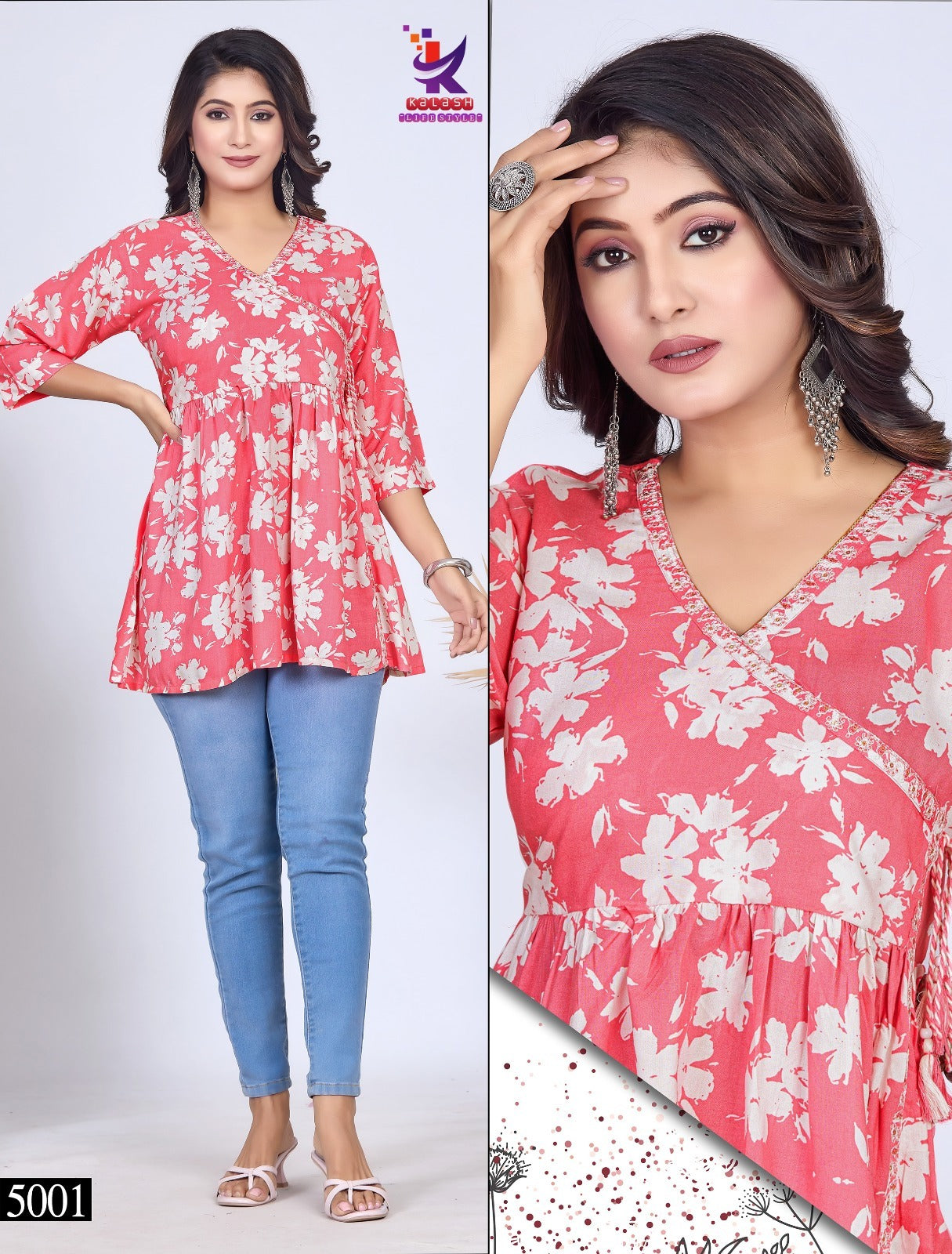 Sweet Little 2 Mlm Kalash Lifestyle Rayon 17Kg Stylish Tops Wholesaler