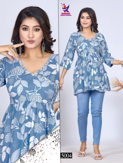 Sweet Little 2 Mlm Kalash Lifestyle Rayon 17Kg Stylish Tops Wholesaler