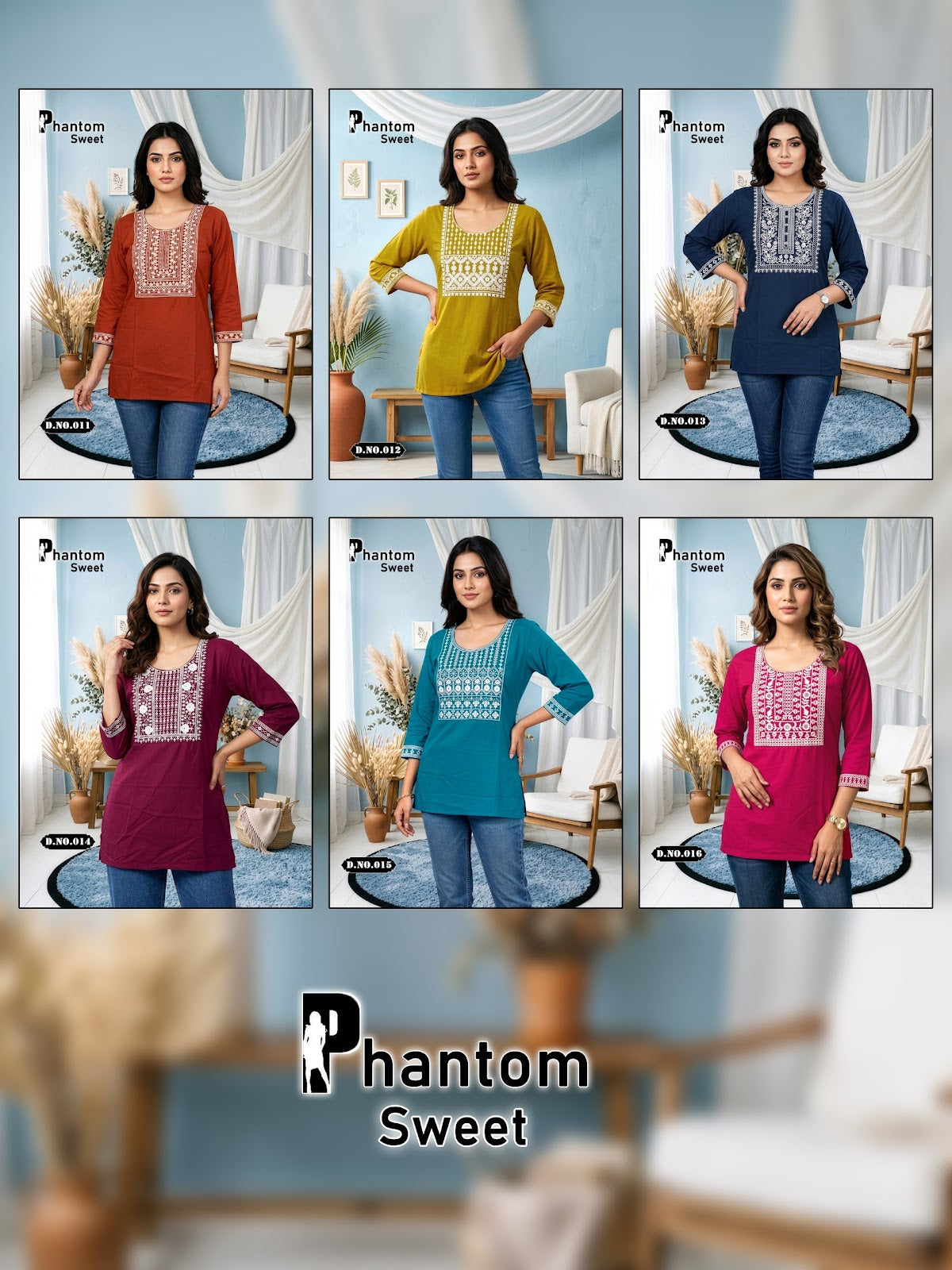 Sweet Phantom Prmnt Dhabu Short Kurtis Manufacturer