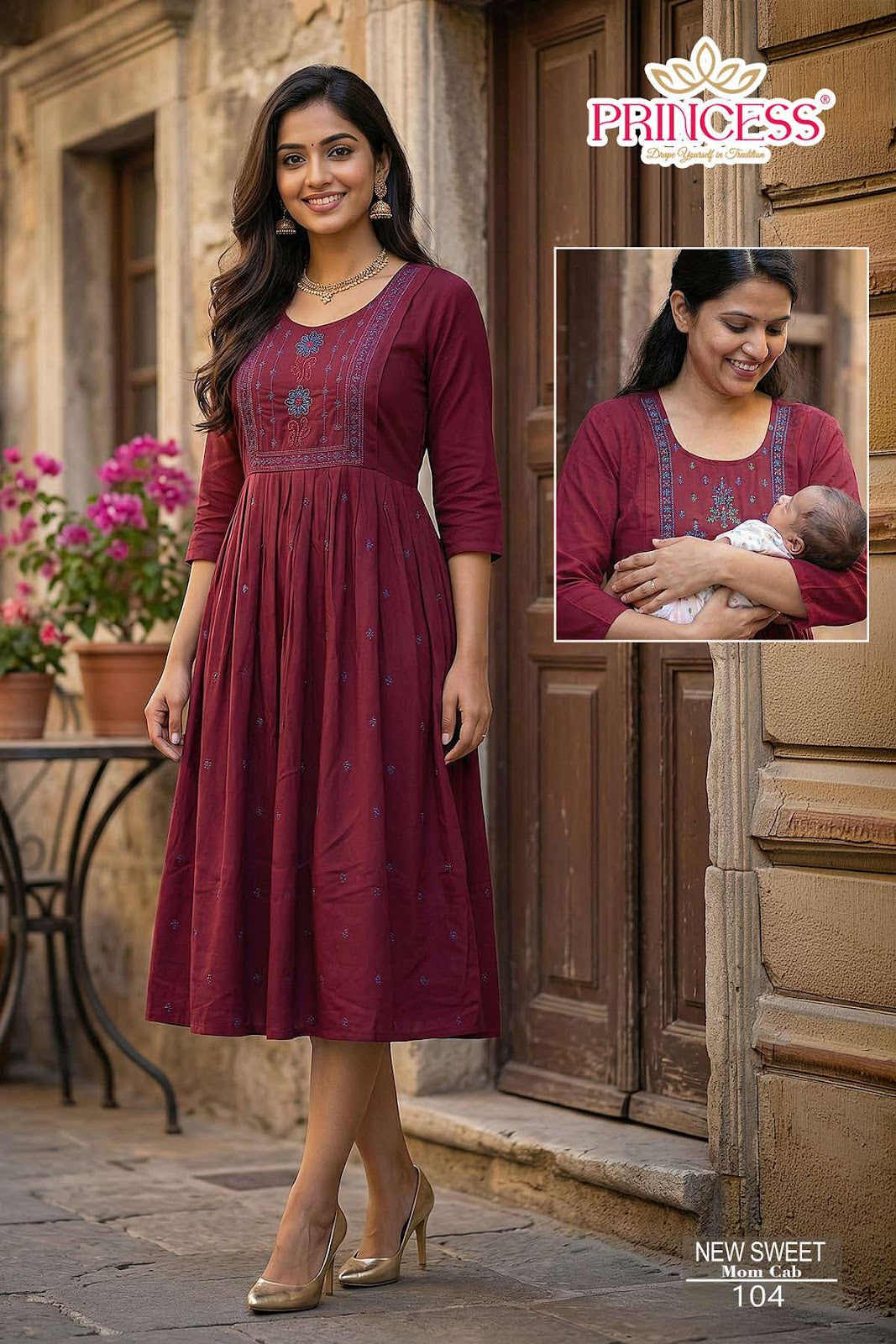 Sweet Princess Creation Heavy Rayon Feeding Kurtis Wholesaler