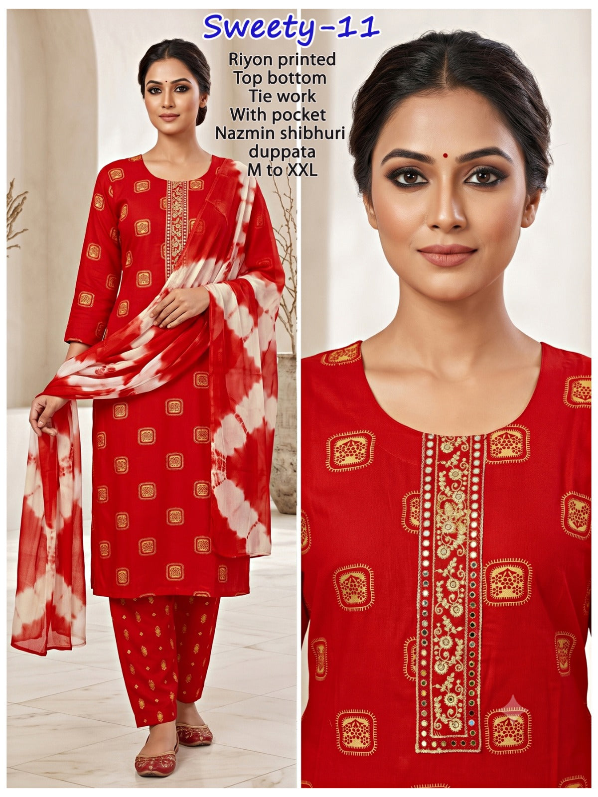 Sweety Infinity Rayon Readymade Pant Style Suits Supplier India