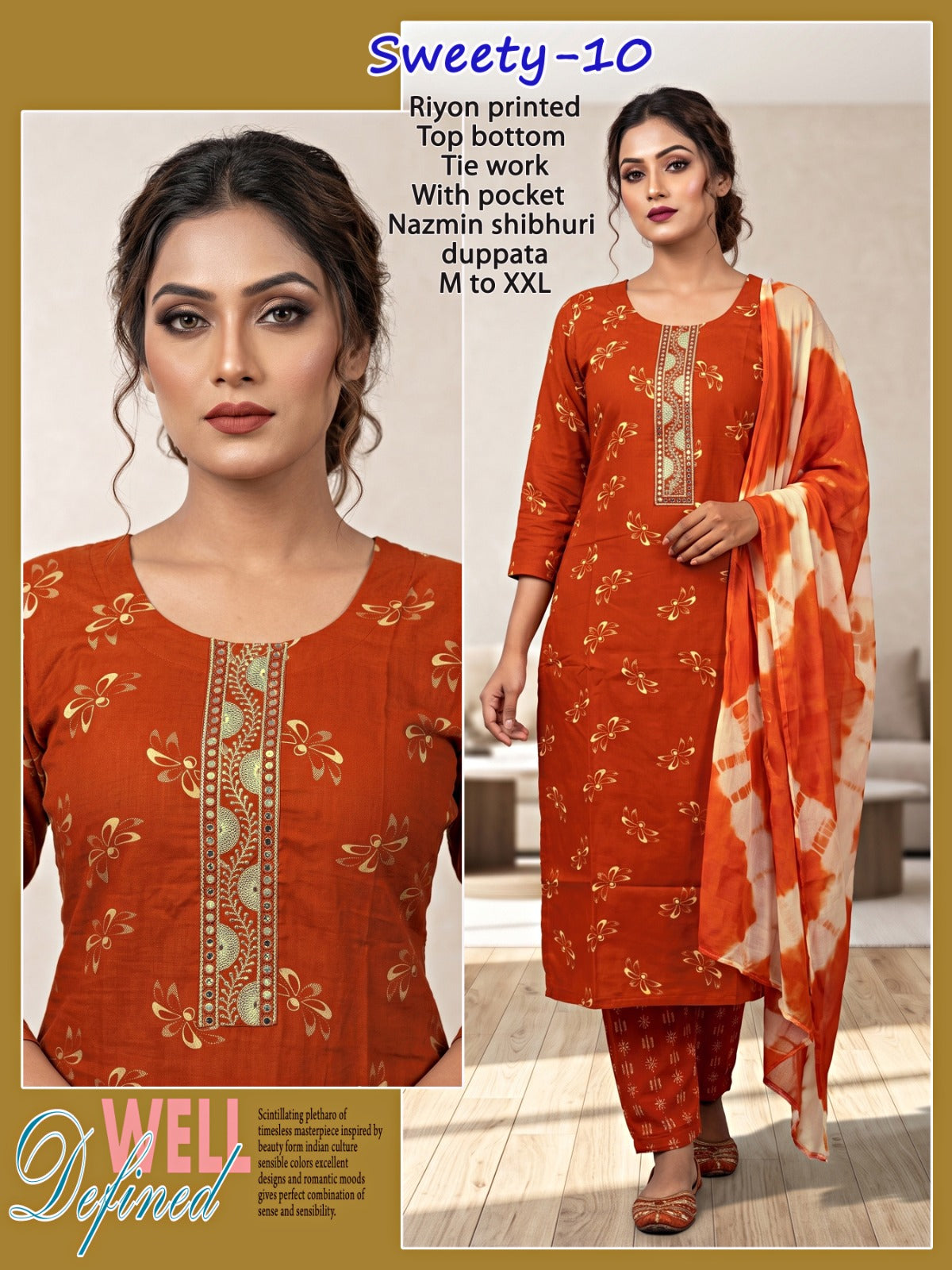 Sweety Infinity Rayon Readymade Pant Style Suits Supplier India