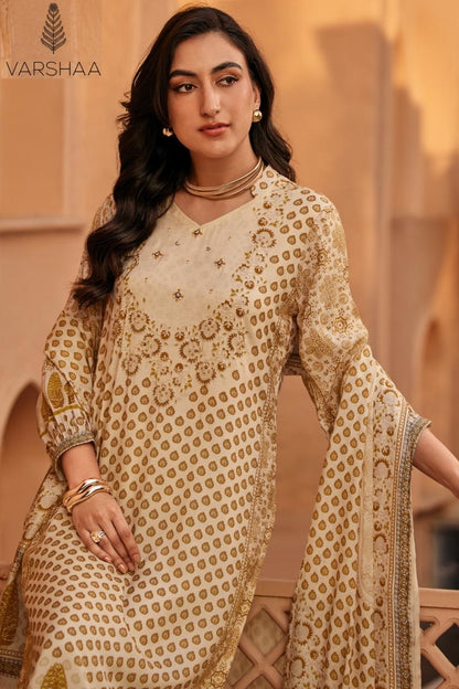 Syahi Varshaa Viscose Muslin Pant Style Suits Supplier Gujarat