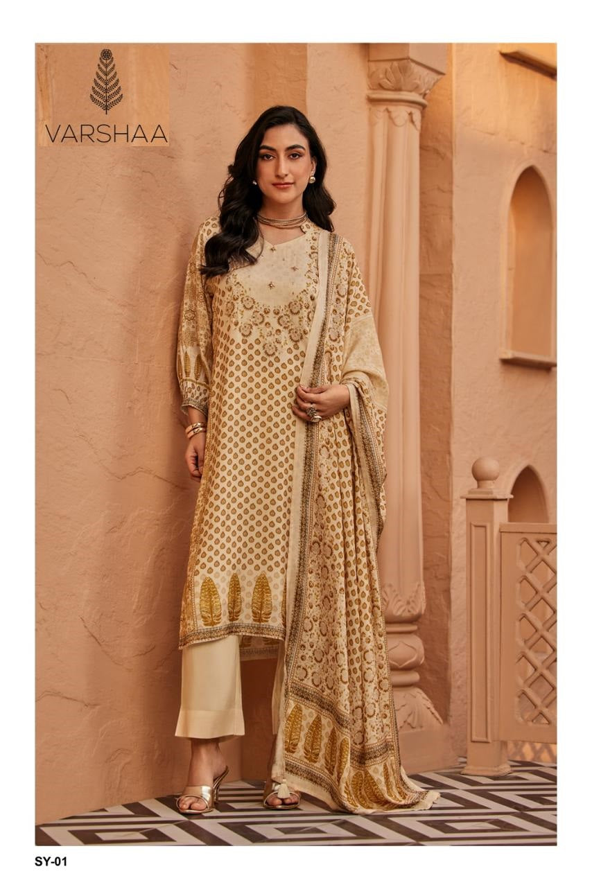 Syahi Varshaa Viscose Muslin Pant Style Suits Supplier Gujarat