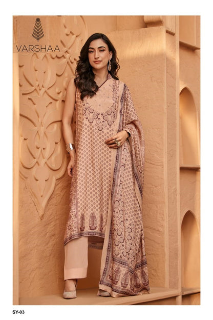 Syahi Varshaa Viscose Muslin Pant Style Suits Supplier Gujarat