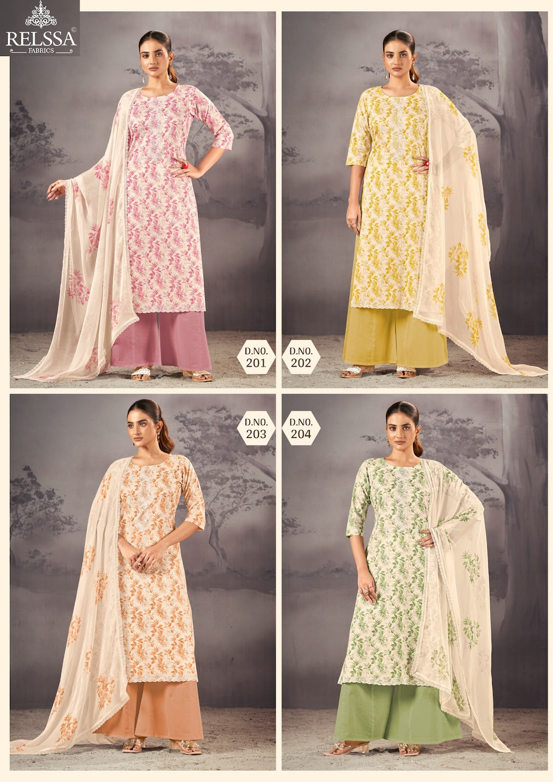 Syahi Vol 2 Relssa Fabrics Cotton Lawn Plazzo Style Suits Exporter Ahmedabad