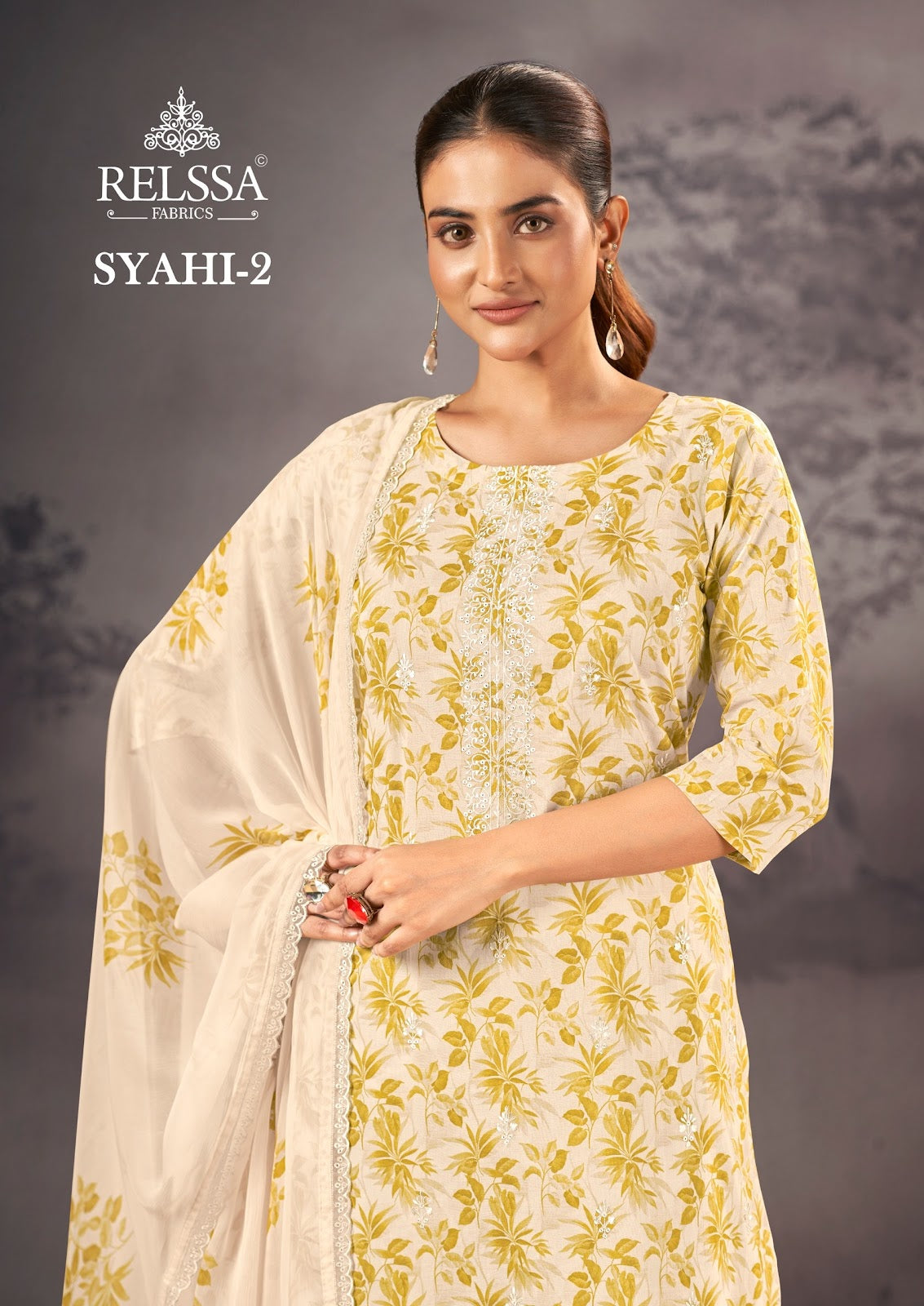 Syahi Vol 2 Relssa Fabrics Cotton Lawn Plazzo Style Suits Exporter Ahmedabad