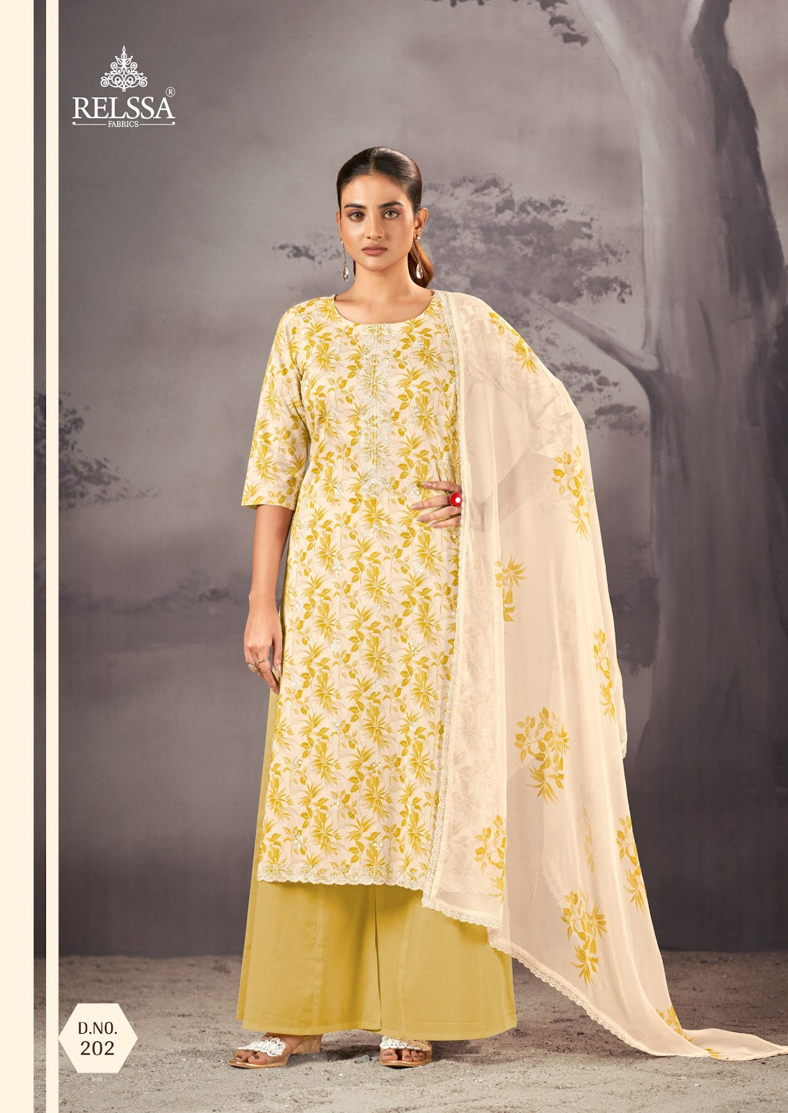 Syahi Vol 2 Relssa Fabrics Cotton Lawn Plazzo Style Suits Exporter Ahmedabad
