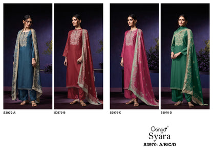 Syara 3970 Ganga Pashmina Suits Manufacturer Gujarat