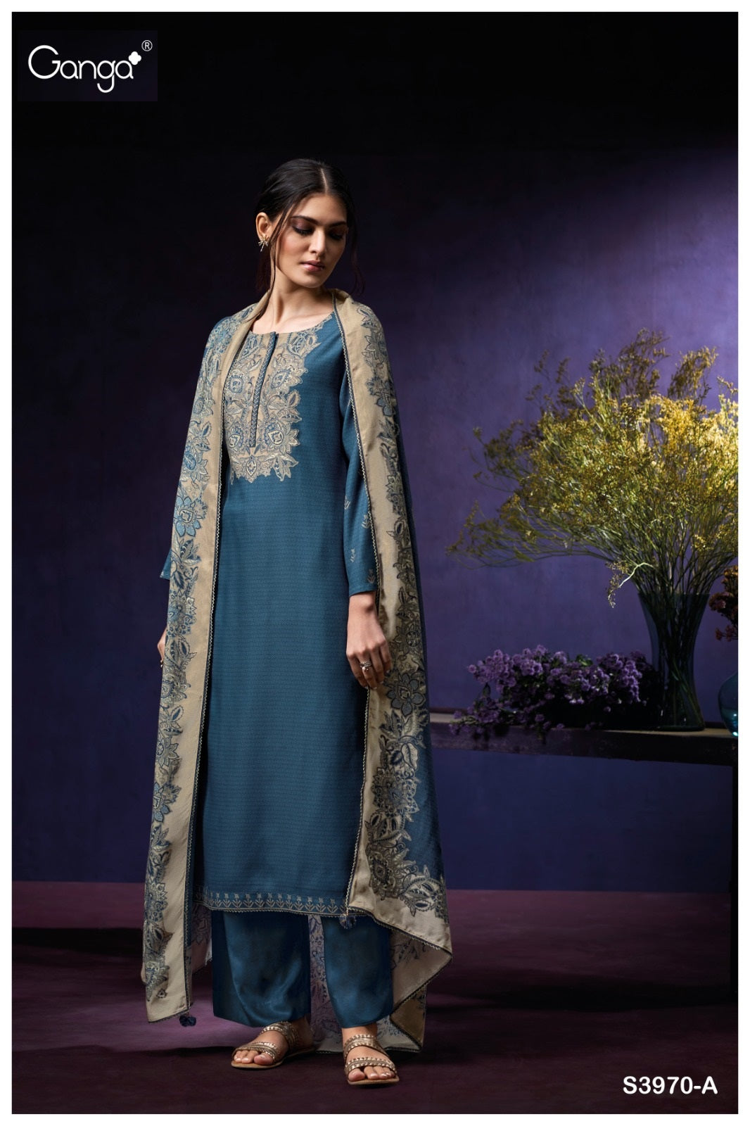 Syara 3970 Ganga Pashmina Suits Manufacturer Gujarat