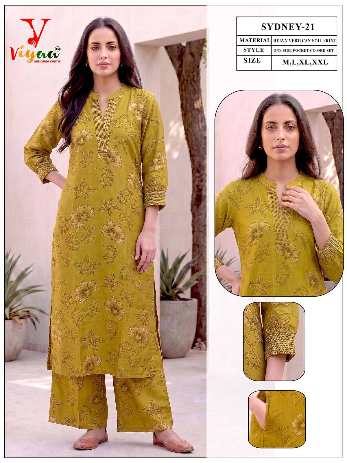 Sydney Viyaa Vertican Co Ord Set Exporter India