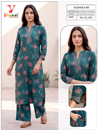 Sydney Viyaa Vertican Co Ord Set Exporter India