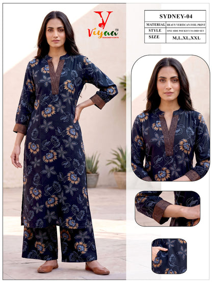 Sydney Viyaa Vertican Co Ord Set Exporter India
