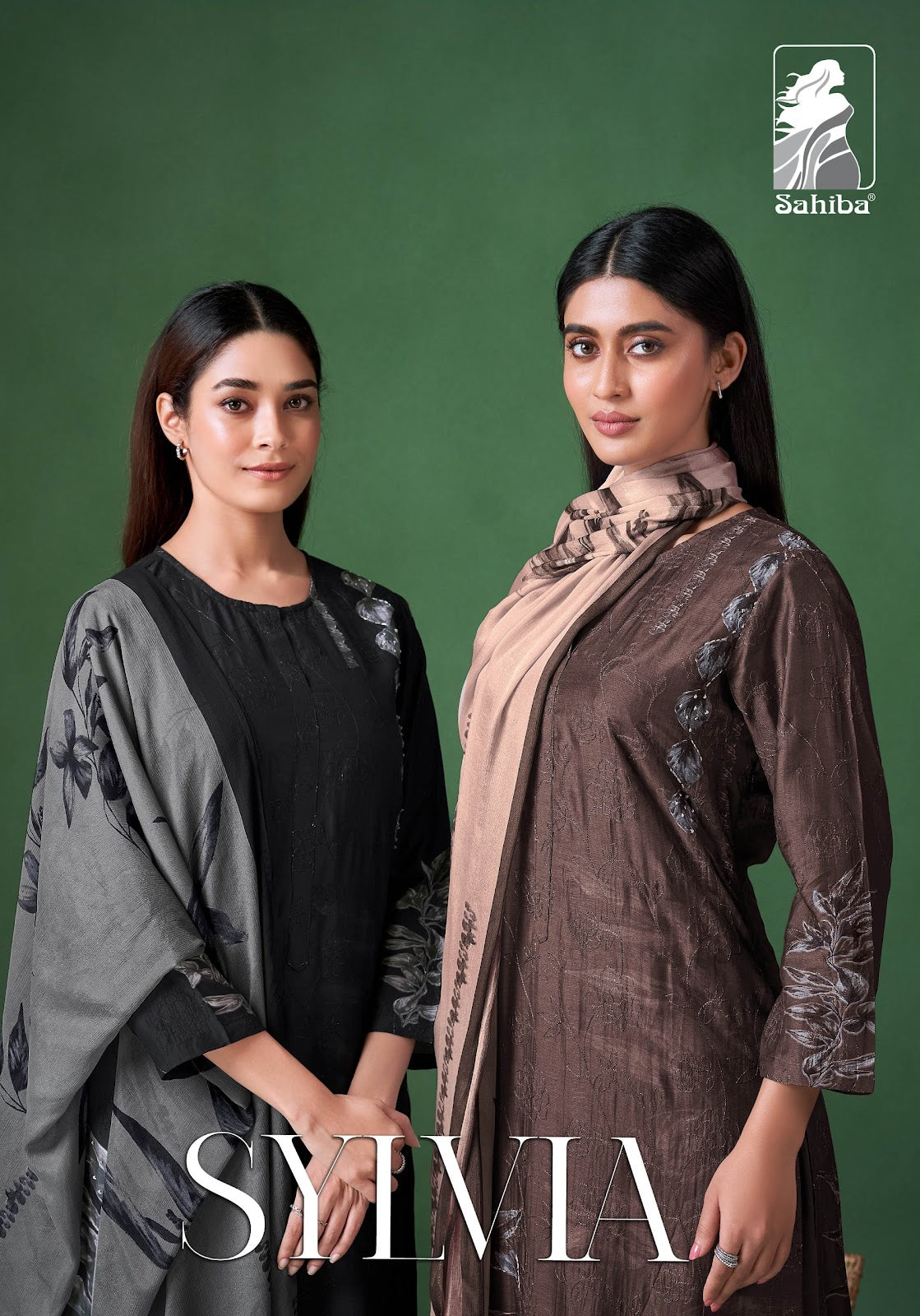 Sylvia Sahiba Muslin Silk Pant Style Suits Supplier Ahmedabad