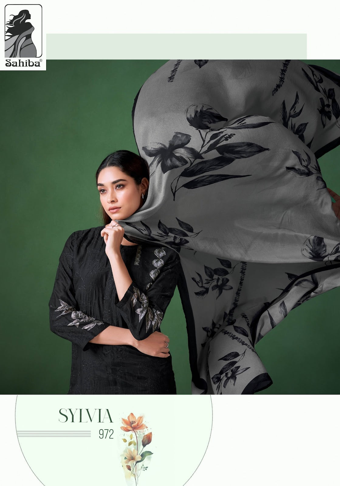 Sylvia Sahiba Muslin Silk Pant Style Suits Supplier Ahmedabad