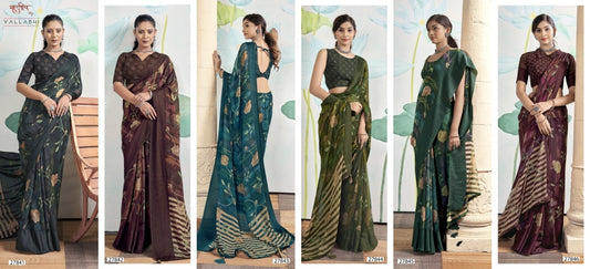 Symphony Vallabhi Prints Georgette Sarees Wholesaler